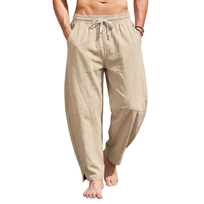 Men’s Linen Harem Pants – Relaxed Summer Streetwear Fit