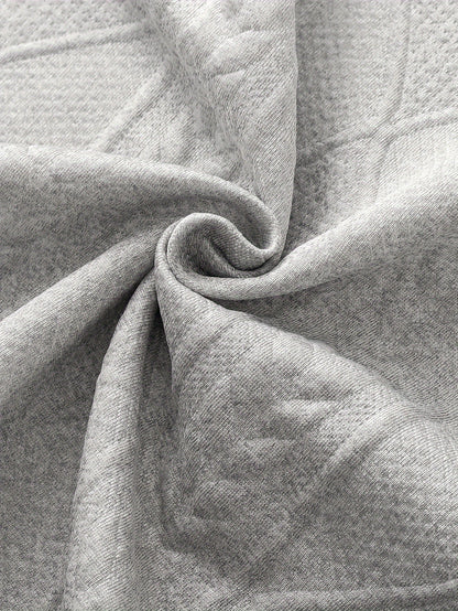 Men’s Geometric Crew Neck Sweatshirt – Long Sleeve Casual Pullover