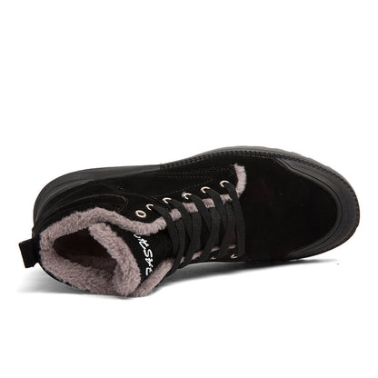 Loom & Soul Men’s Warm Ankle Boots – Winter Plush Suede Comfort Shoes