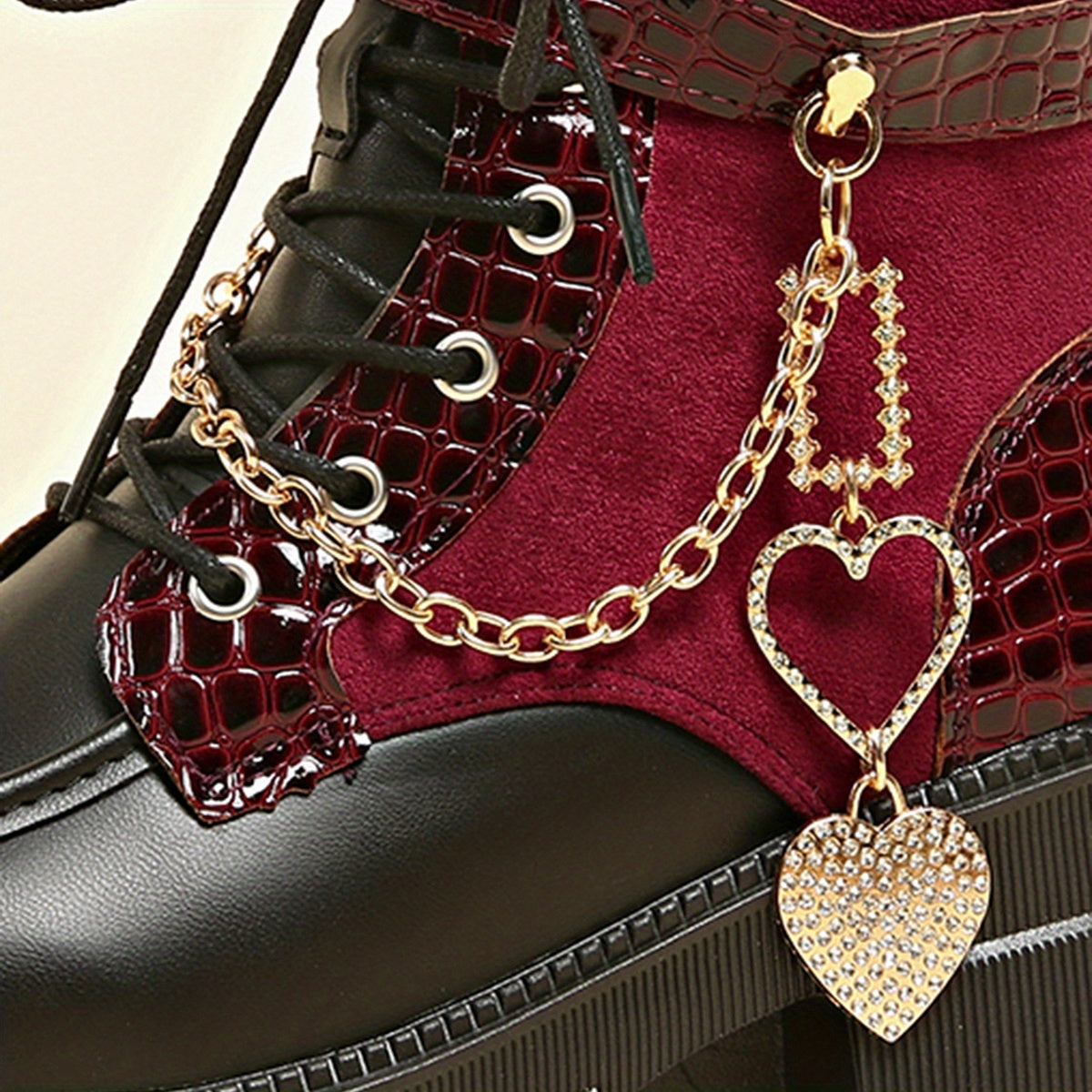 Women’s Chunky Platform Boots – Gothic High Heel Ankle Booties