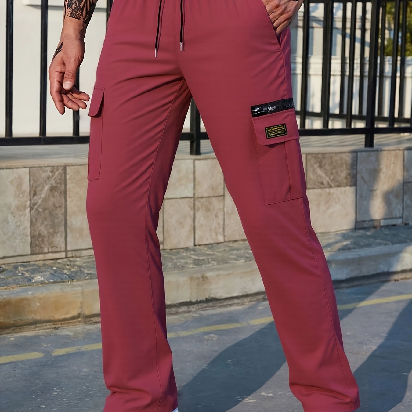 Men's Heavy-Duty Outdoor Cargo Pants – Loose-Fit Work & Hiking Trousers