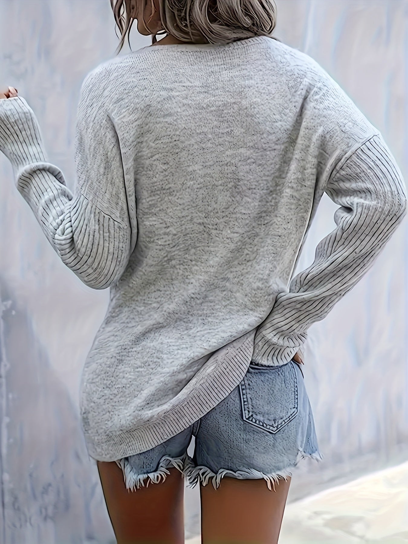 Women’s Black Heart Top – Elegant Soft Crewneck All-Season Blouse