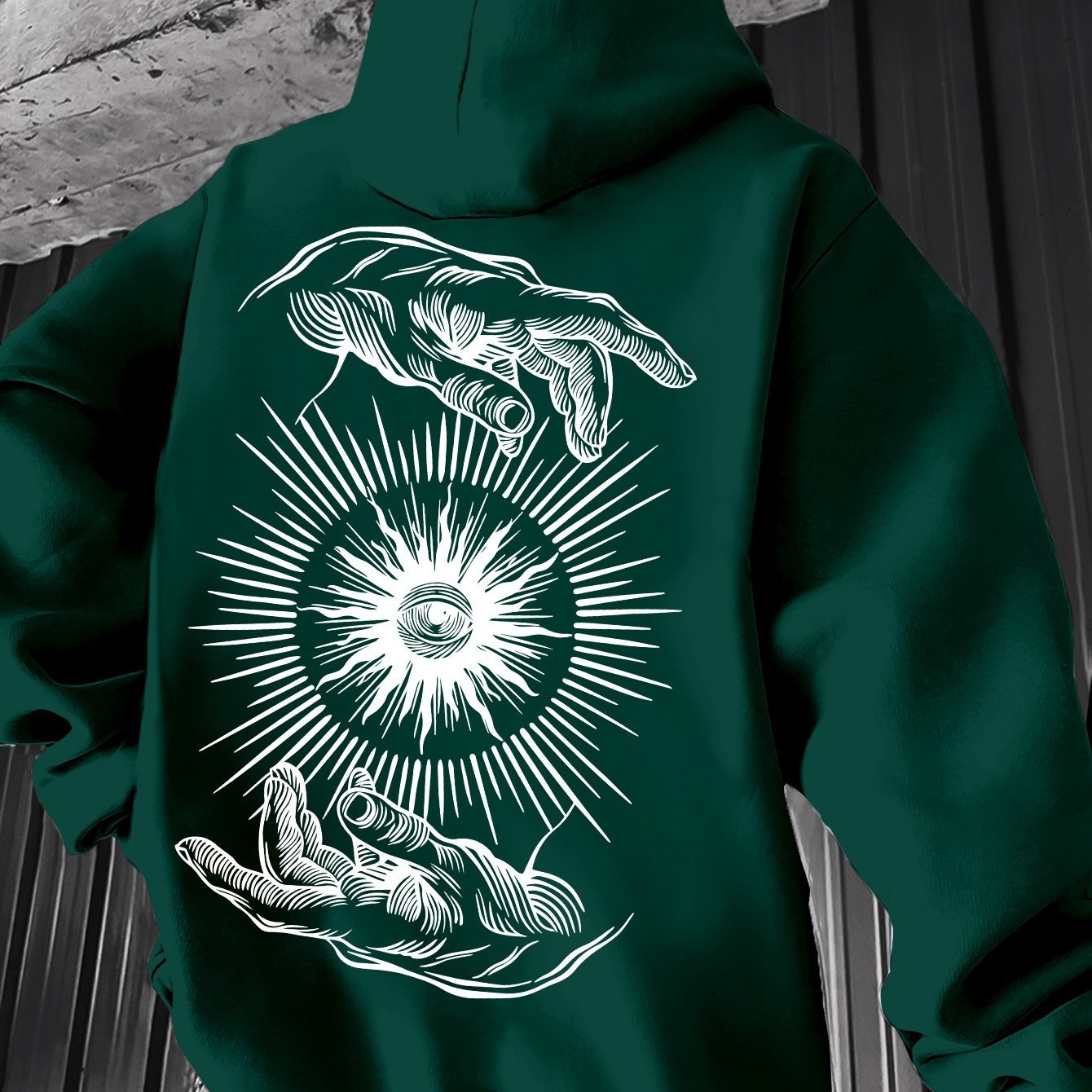 Men’s Lightweight Hoodie – Minimalist Graphic Spring Pullover