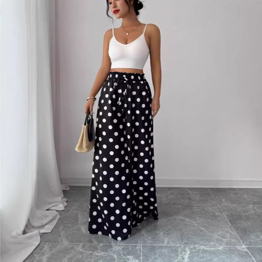 Women’s Floral Linen Pants – Loose Sun-Protective Summer Fit