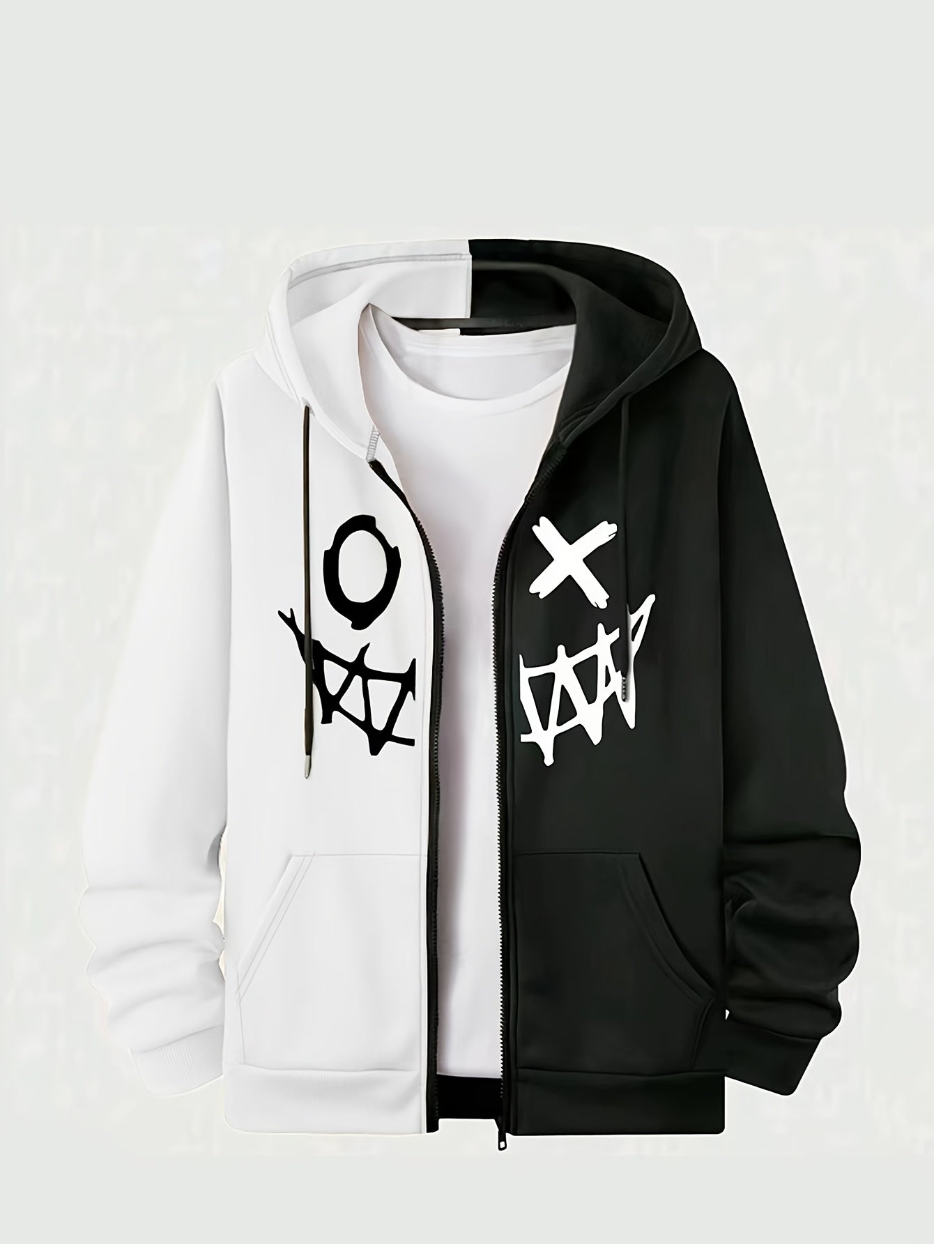 Loom & Soul Men’s Royal Blue Zip Hoodie – Two-Tone Warm Fall Jacket