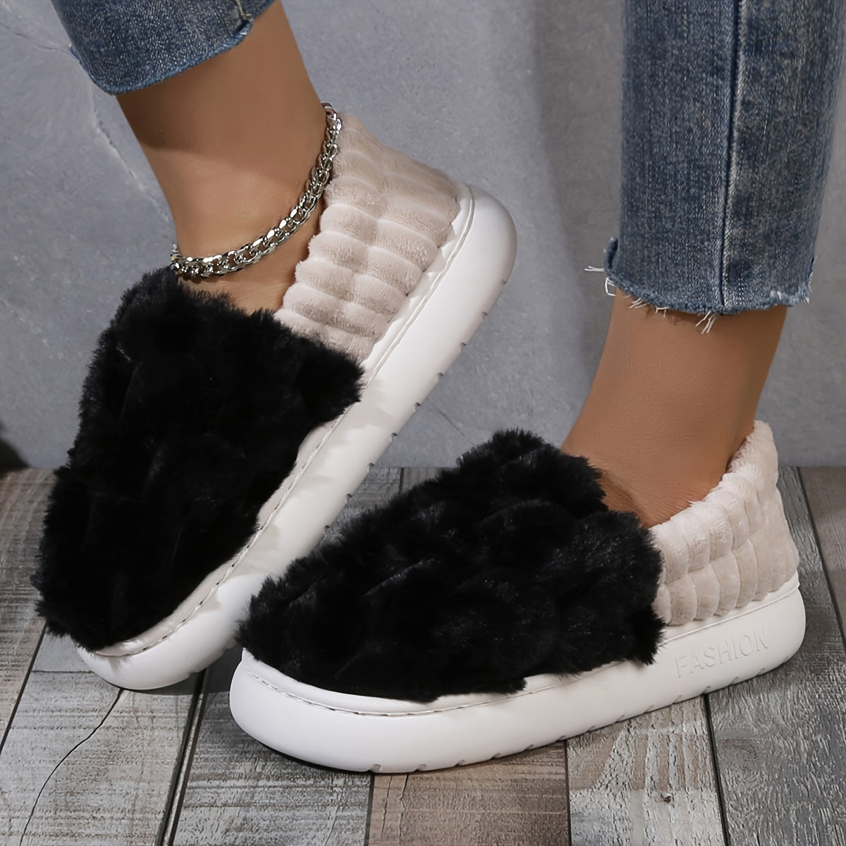 Pantuflas de Lujo Forradas para Mujer – Comodidad sin Cierres para Interiores y Exteriores