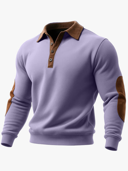 Sudadera con media cremallera y estampado 3D estilo étnico para hombre – Casual, holgada, de manga larga