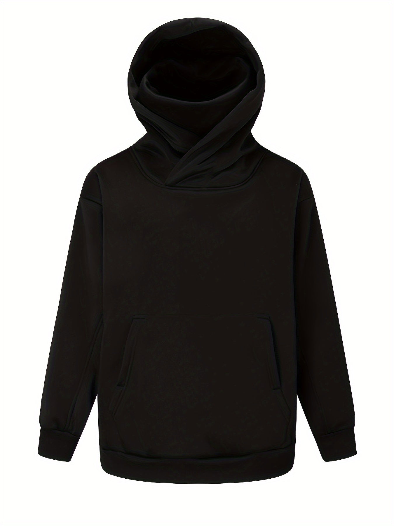 Men’s Oversized Plush Hoodie – High Street Ninja Style Pullover