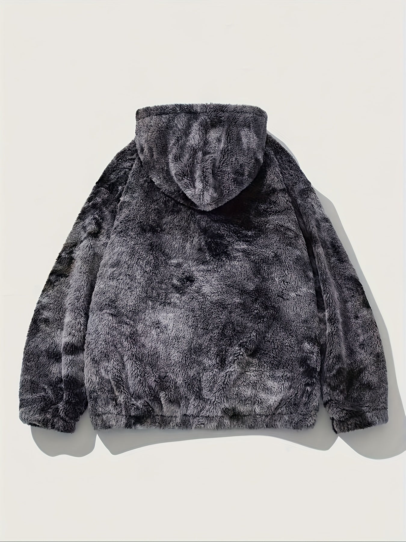 Loom & Soul Men’s Tie-Dye Fleece Jacket – Soft Plush Warm Hooded Outerwear