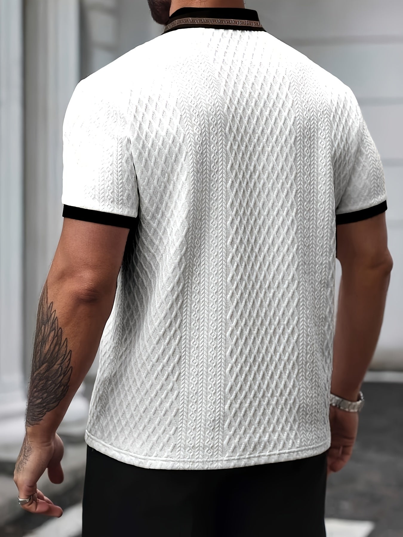 Polo color block homme – Polo d'été décontracté et respirant pour le golf