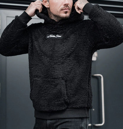 Loom & Soul™ Men’s Plush Hoodie – Soft Cotton Long-Sleeve Pullover with Kangaroo Pocket