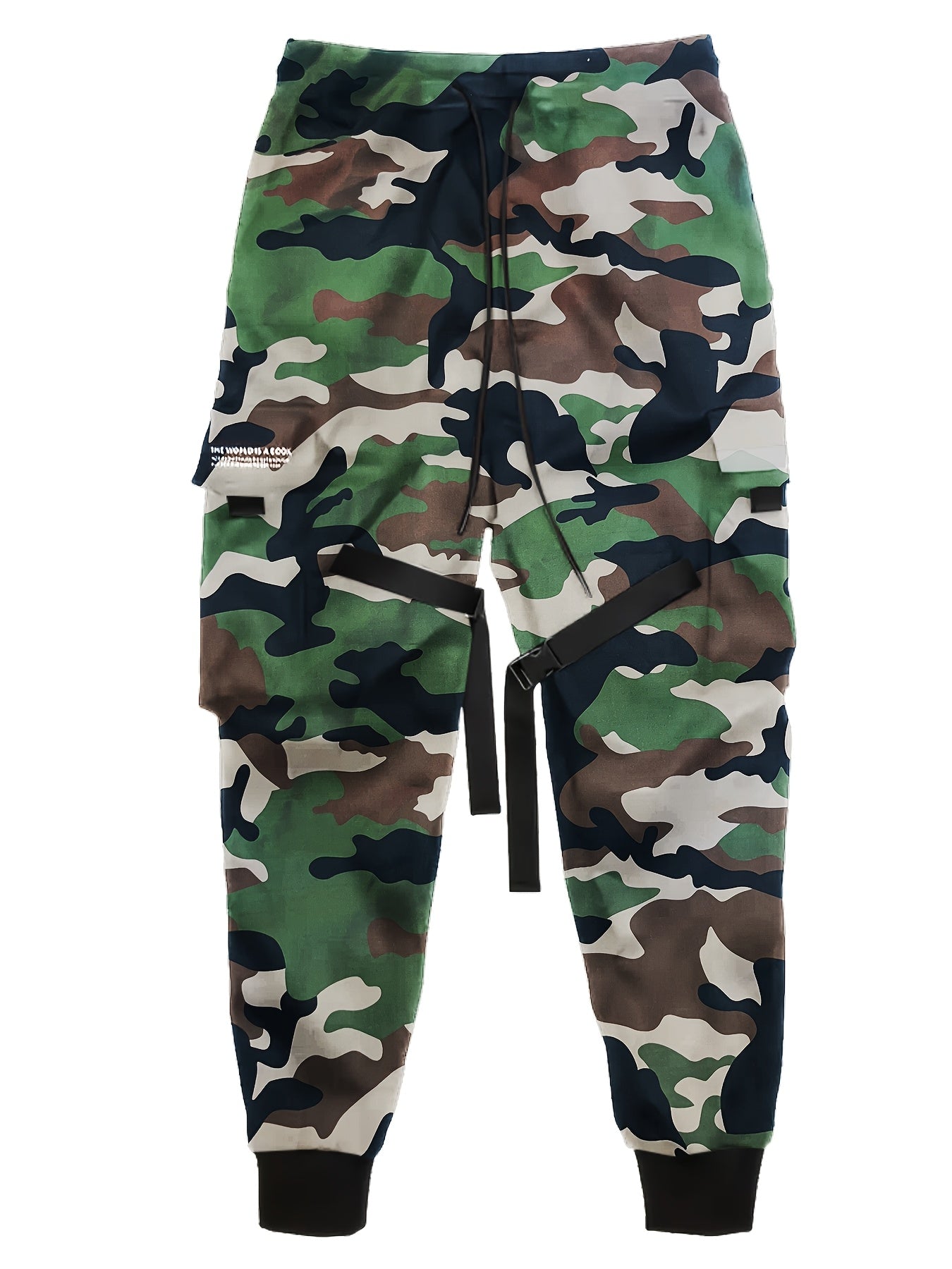 Men’s Camouflage Cargo Pants – Multi-Pocket Loose Street Trousers