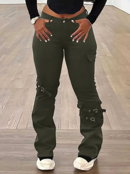 High Elastic Straight Jeans – Slim Fit Stretch Everyday Denim