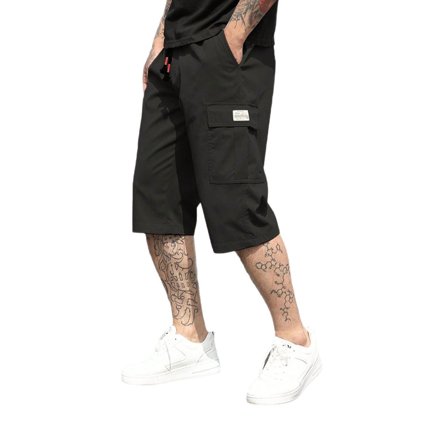 Men’s Minimal Cropped Trousers – Lightweight Summer Fit
