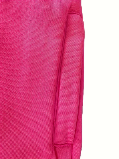 Drawstring Draped Pants – Women’s Solid Straight-Leg Casual Trousers