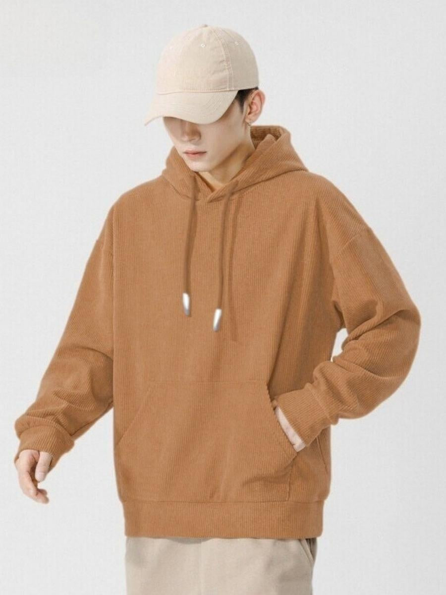 Sweat à capuche unisexe en jacquard à col rond – Coupe décontractée qualité export