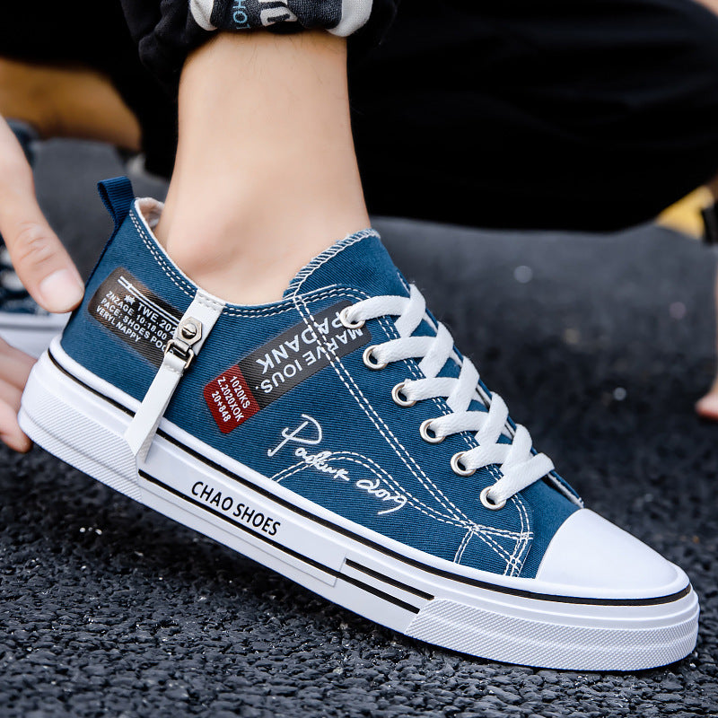 Men’s Canvas Sneakers – Everyday Lace-Up Streetwear Shoes