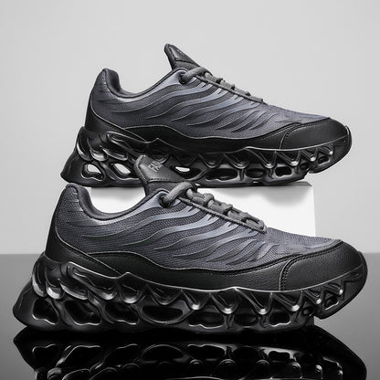 Loom & Soul™ Men’s Lace-Up Sneakers – Thick-Soled Sports & Casual Running Shoes