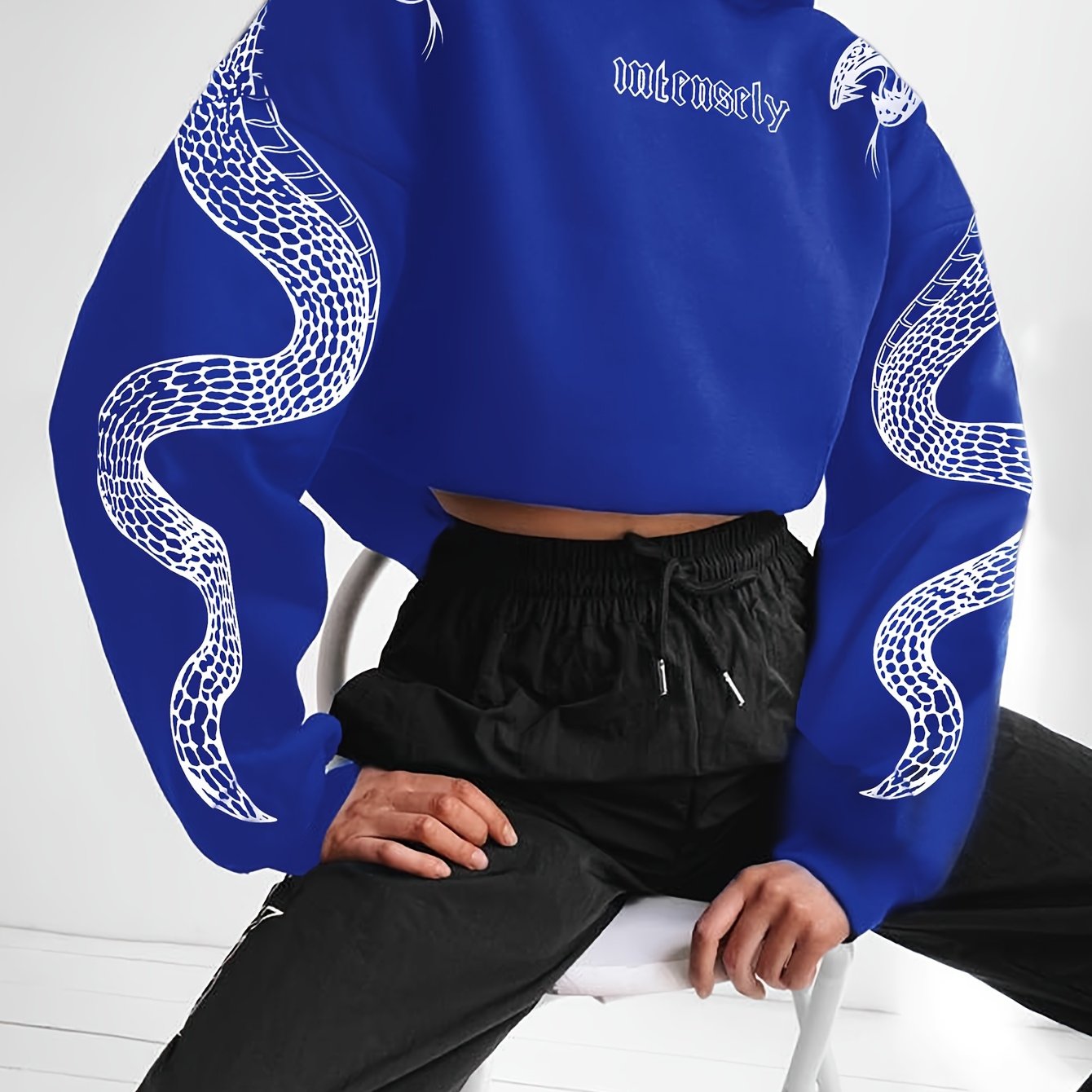 Women’s Red Hoodie – Phoenix & Butterfly Graphic Street Pullover