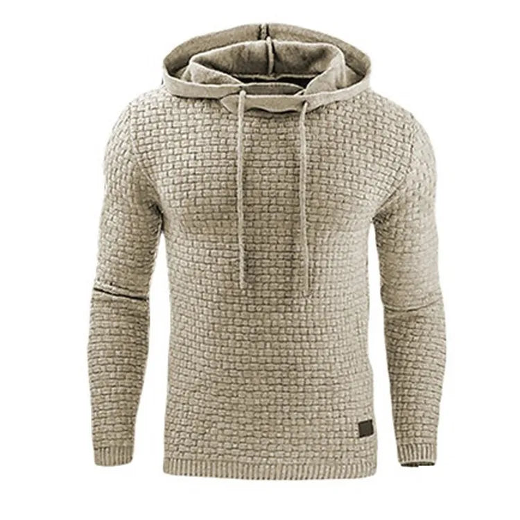 Men’s Solid Color Casual Hoodie – Lightweight Fleece Pullover for Everyday Wear