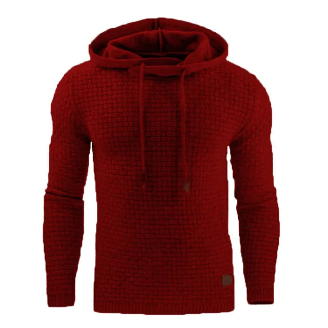 Men’s Solid Color Casual Hoodie – Lightweight Fleece Pullover for Everyday Wear