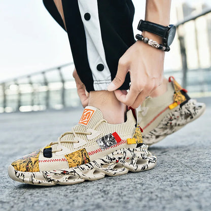 Men’s Breathable Mesh Sneakers – Lightweight Casual Sports Running Shoes