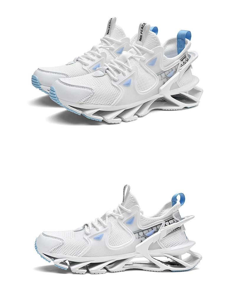 Men’s Breathable Flyknit Sneakers – Casual Trainers, Lightweight Walking Shoes