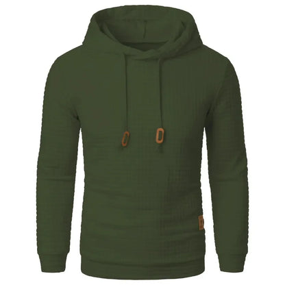 Men’s Solid Color Casual Hoodie – Lightweight Fleece Pullover for Everyday Wear