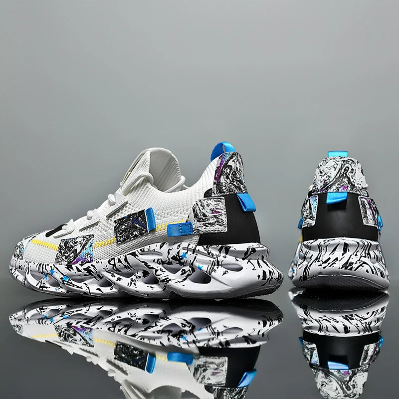 Men’s Breathable Mesh Sneakers – Lightweight Casual Sports Running Shoes