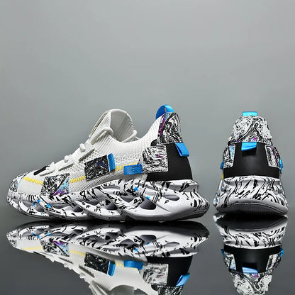 Men’s Breathable Mesh Sneakers – Lightweight Casual Sports Running Shoes