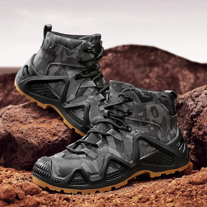 Men’s Oxford Hiking Shoes – Waterproof Canvas Sport Boots, Non-Slip Size 39–46