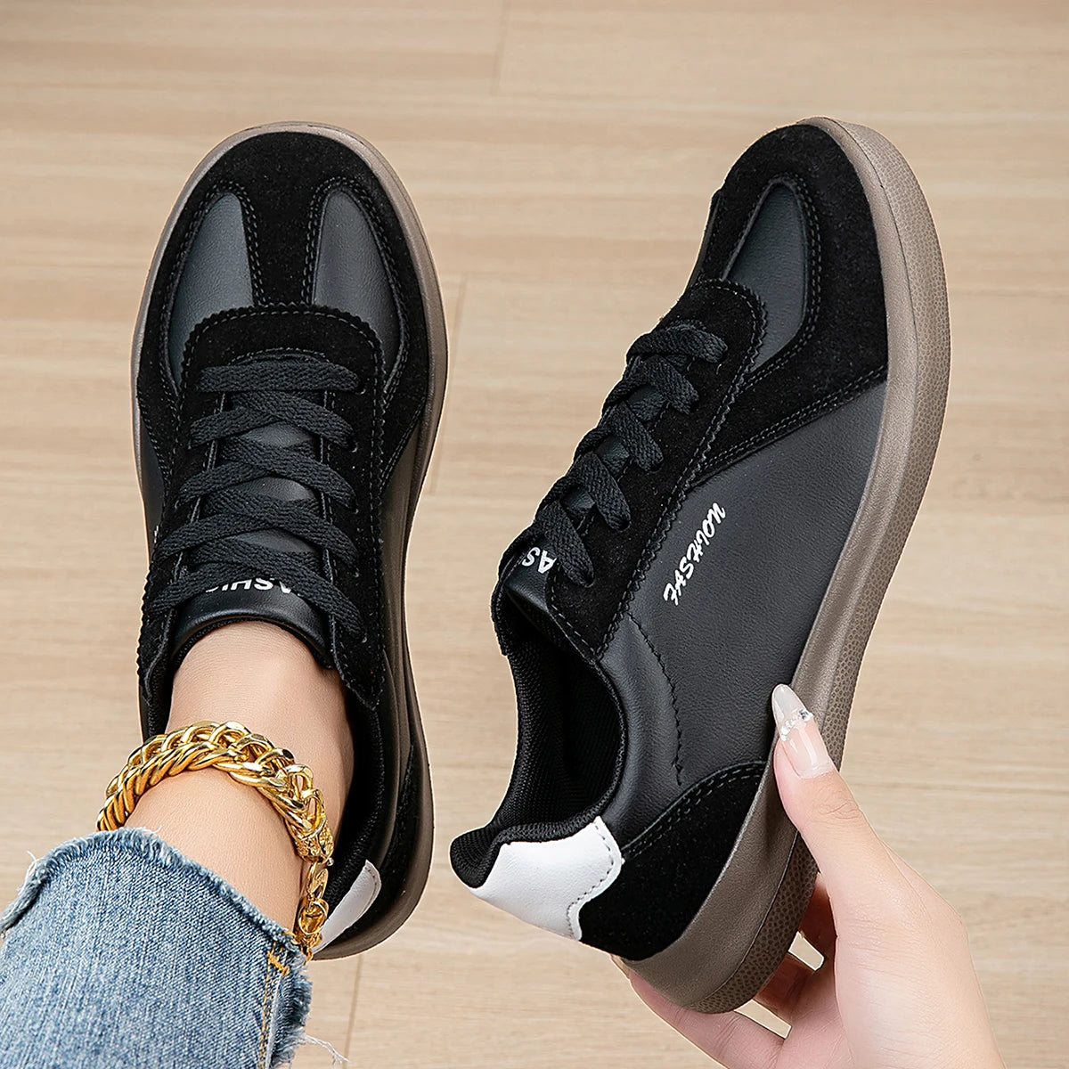 Loom & Soul YRZL Women’s Lightweight Sneakers – Breathable Non-Slip Shoes