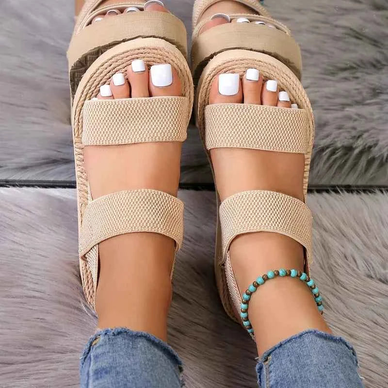 Minimalist Slingback Wedge Sandals – Effortless Elevated Style