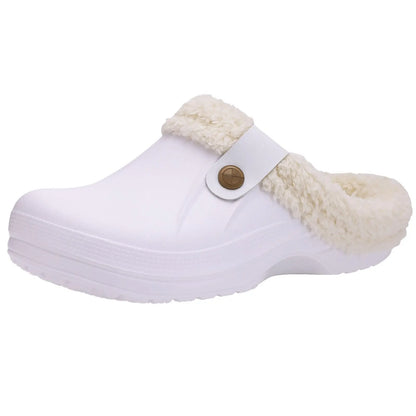Asgard™ Women’s Waterproof Fur Slippers – Warm & Non-Slip