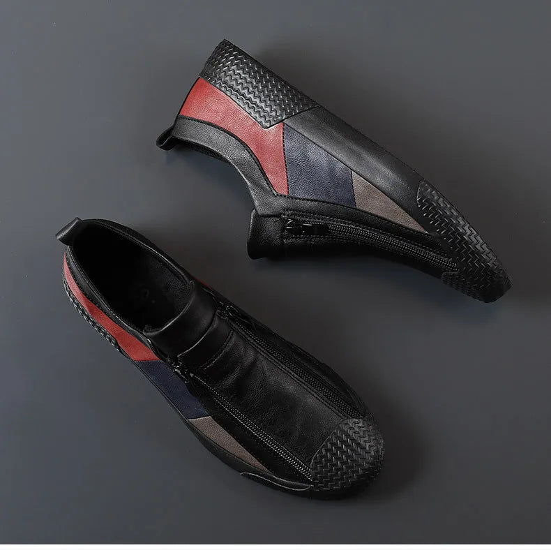 VARELLO™ Men’s Premium Leather Moccasins – High-Quality Casual Driving Shoes | Wear-Resistant, Breathable, Plus-Size Comfort Loafers