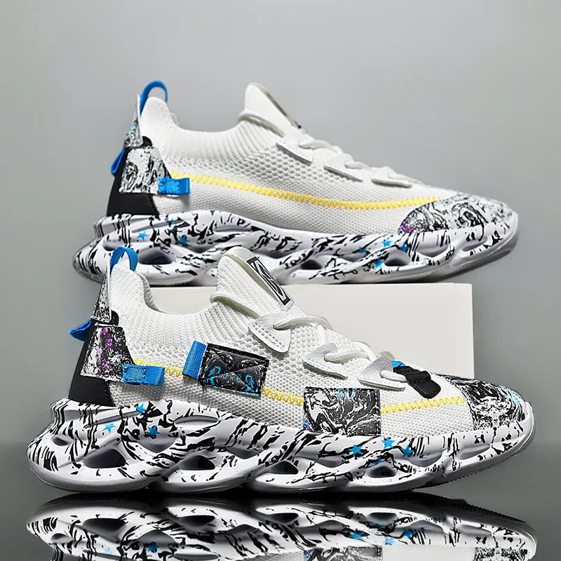 Men’s Breathable Mesh Sneakers – Lightweight Casual Sports Running Shoes