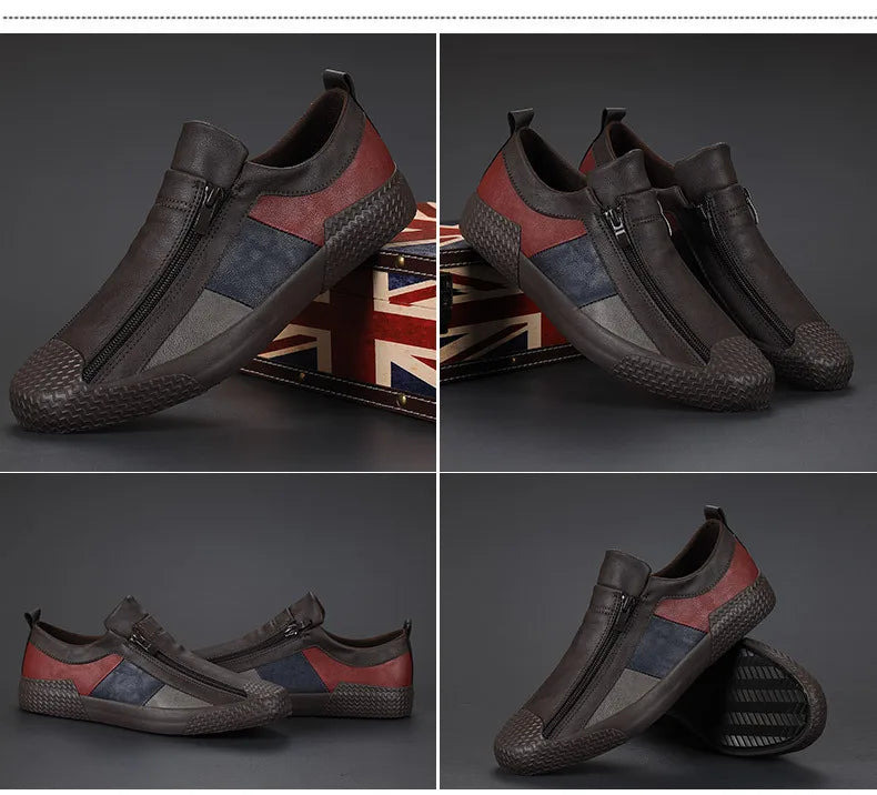 VARELLO™ Men’s Premium Leather Moccasins – High-Quality Casual Driving Shoes | Wear-Resistant, Breathable, Plus-Size Comfort Loafers