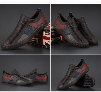 VARELLO™ Men’s Premium Leather Moccasins – High-Quality Casual Driving Shoes | Wear-Resistant, Breathable, Plus-Size Comfort Loafers