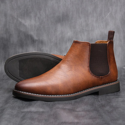 Loom & Soul Men’s Retro Chelsea Boots – Classic Slip-On British Style Boots