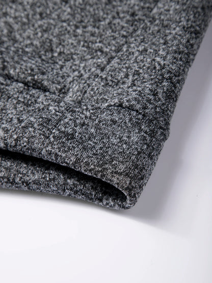 WHWR Men’s Long Turtleneck Zip Pullover Hoodie – Casual Spring & Autumn Sweatshirt