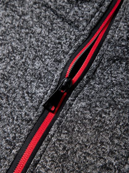 WHWR Men’s Long Turtleneck Zip Pullover Hoodie – Casual Spring & Autumn Sweatshirt