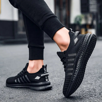 Men’s Flyknit Sneakers – Lightweight Breathable Casual Walking Shoes