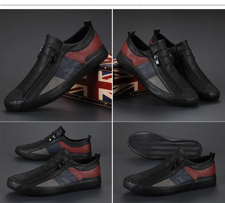 VARELLO™ Men’s Premium Leather Moccasins – High-Quality Casual Driving Shoes | Wear-Resistant, Breathable, Plus-Size Comfort Loafers