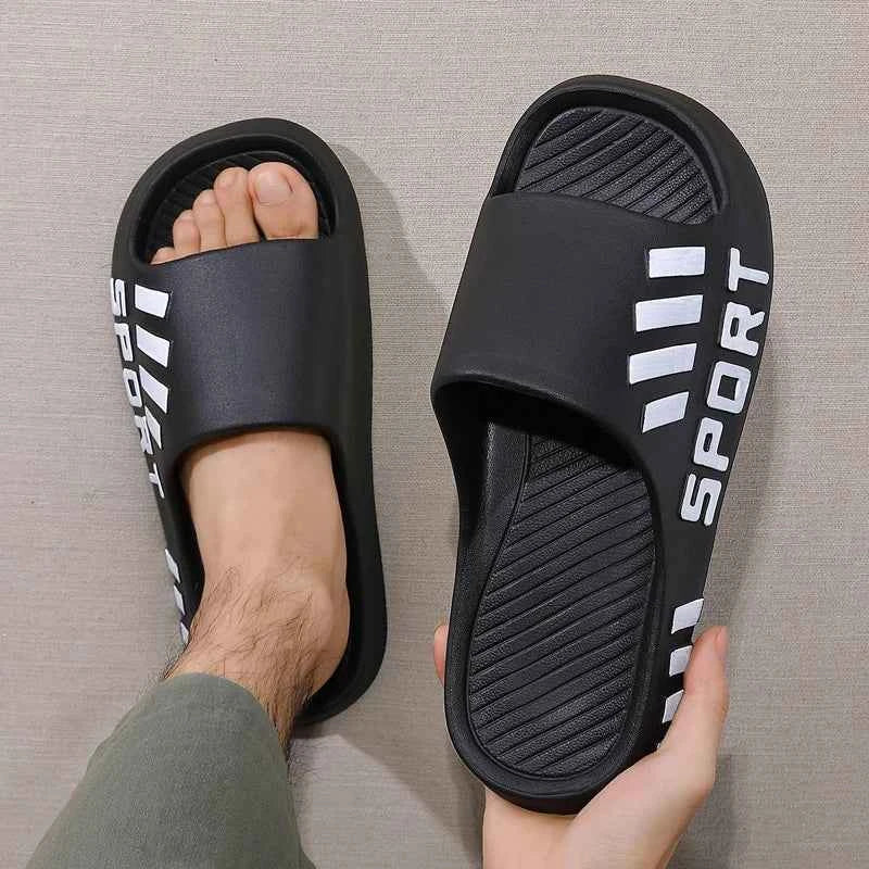 Men’s Thick Sole Slides – Non-Slip Summer Comfort Style