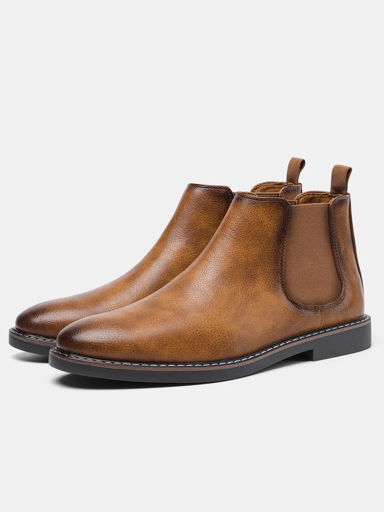 Loom & Soul Men’s Retro Chelsea Boots – Classic Slip-On British Style Boots
