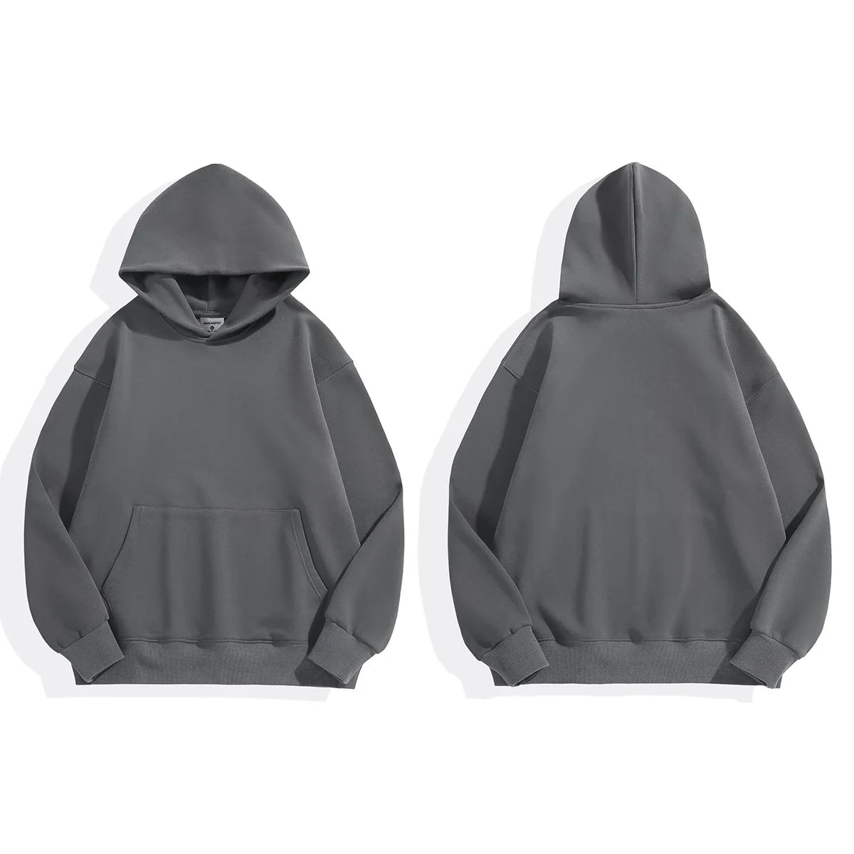 Men’s Heavy Fleece Hoodie – Thick Cotton Pullover Casual Streetwear Sweatshirt