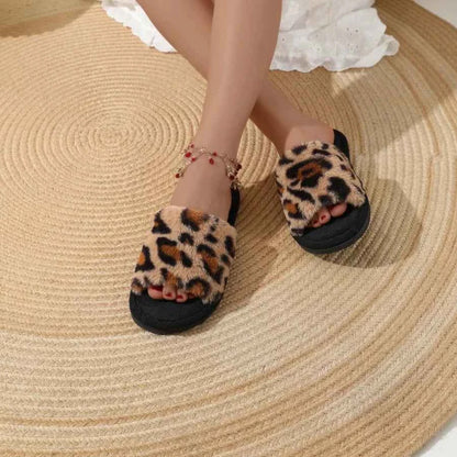 Cozy Fur Home Slippers – Soft Warm Comfort Slides