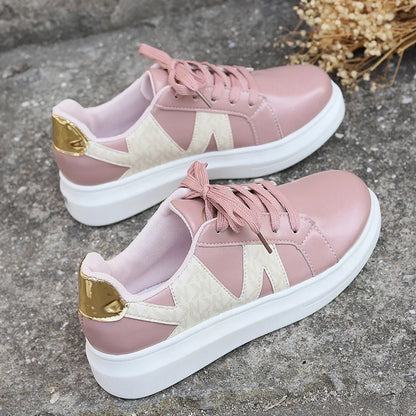 Loom & Soul Women’s Platform Sneakers – Casual Round Toe Vulcanized Shoes