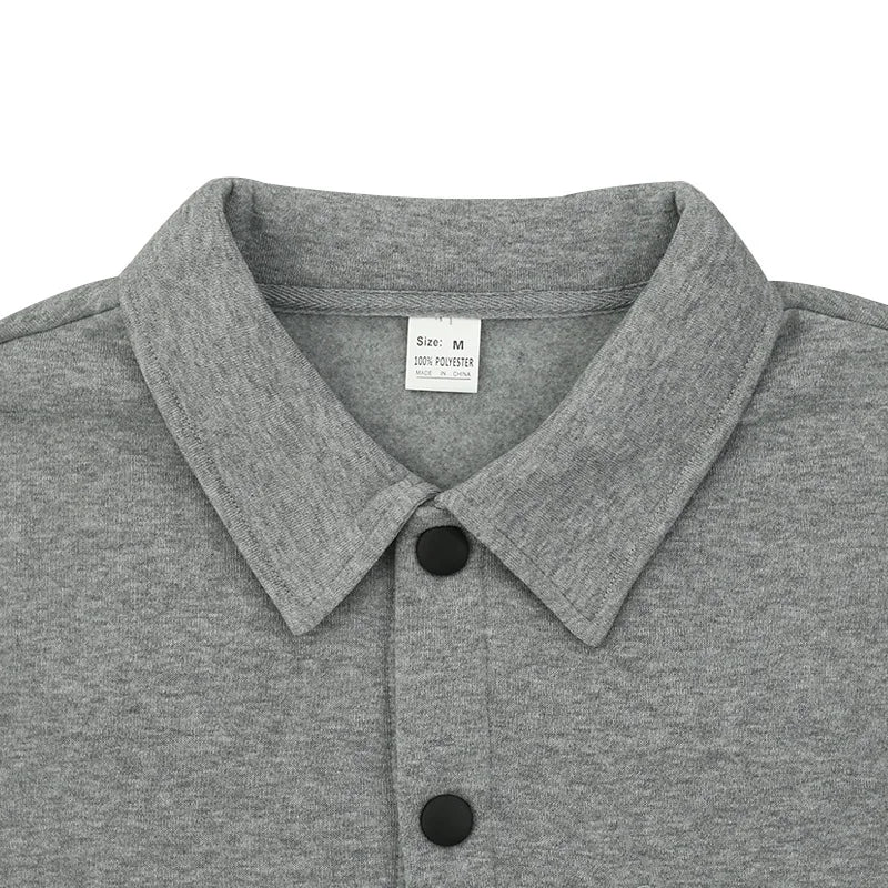 Loom & Soul Men’s Winter Fleece Lapel Jacket – Slim Fit Single-Breasted Coat