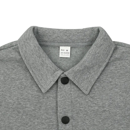 Loom & Soul Men’s Winter Fleece Lapel Jacket – Slim Fit Single-Breasted Coat